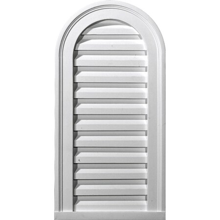 Ekena Millwork Cathedral Urethane Gable Vent Louver, Non-Functional, 14"W x 27"H GVCA14X27D